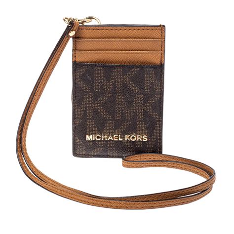 michael kors lanyard|michael kors lanyard id holder.